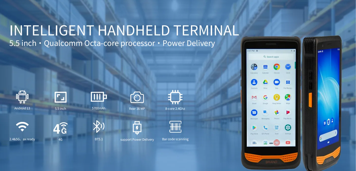 R366A-S Handheld Terminal – 5.5″ | Octa‑core | 5700mAh | UHF RFID &amp; PSAM Options solution image