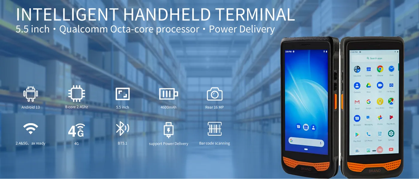 R366-S Handheld PDA – 5.5″ | Octa‑core | 4600mAh | 2D Scan &amp; NFC | Android 13 solution image