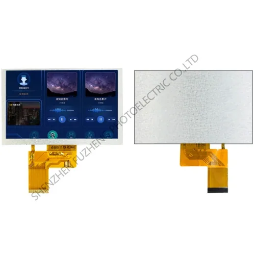 TFT LCD module with flexible circuit connection