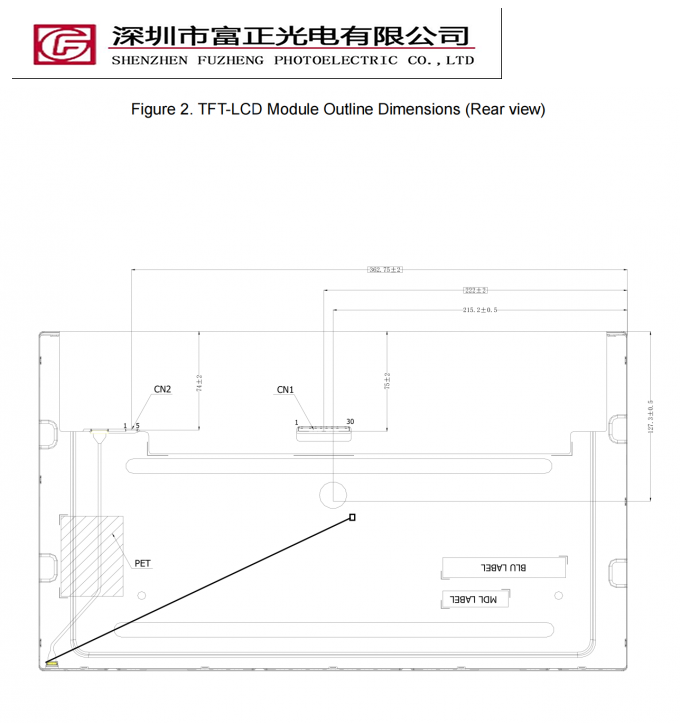 GV185FHM-N10-3M30 mechanical outline drawing